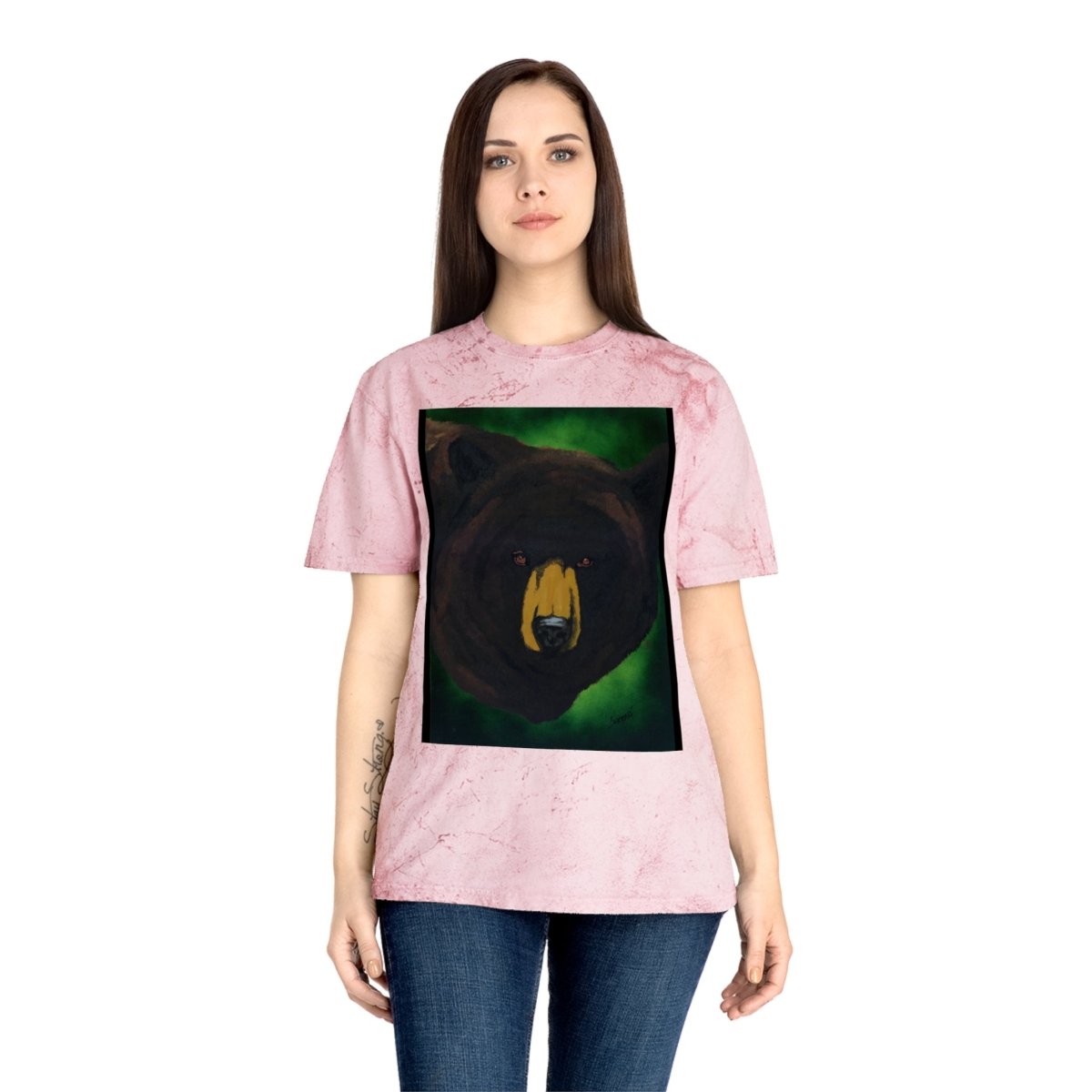 Brown Bear Unisex Color Blast T-Shirt – Nature - Inspired Art for Wildlife Lovers - Curran Artworks
