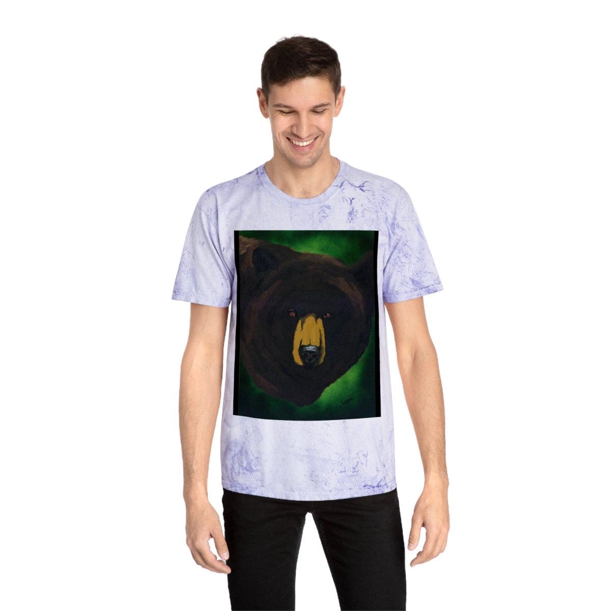 Brown Bear Unisex Color Blast T-Shirt – Nature - Inspired Art for Wildlife Lovers - Curran Artworks