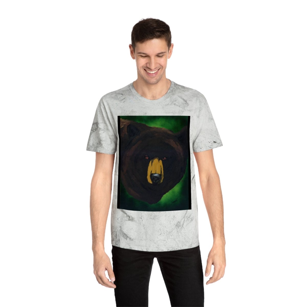 Brown Bear Unisex Color Blast T-Shirt – Nature - Inspired Art for Wildlife Lovers - Curran Artworks
