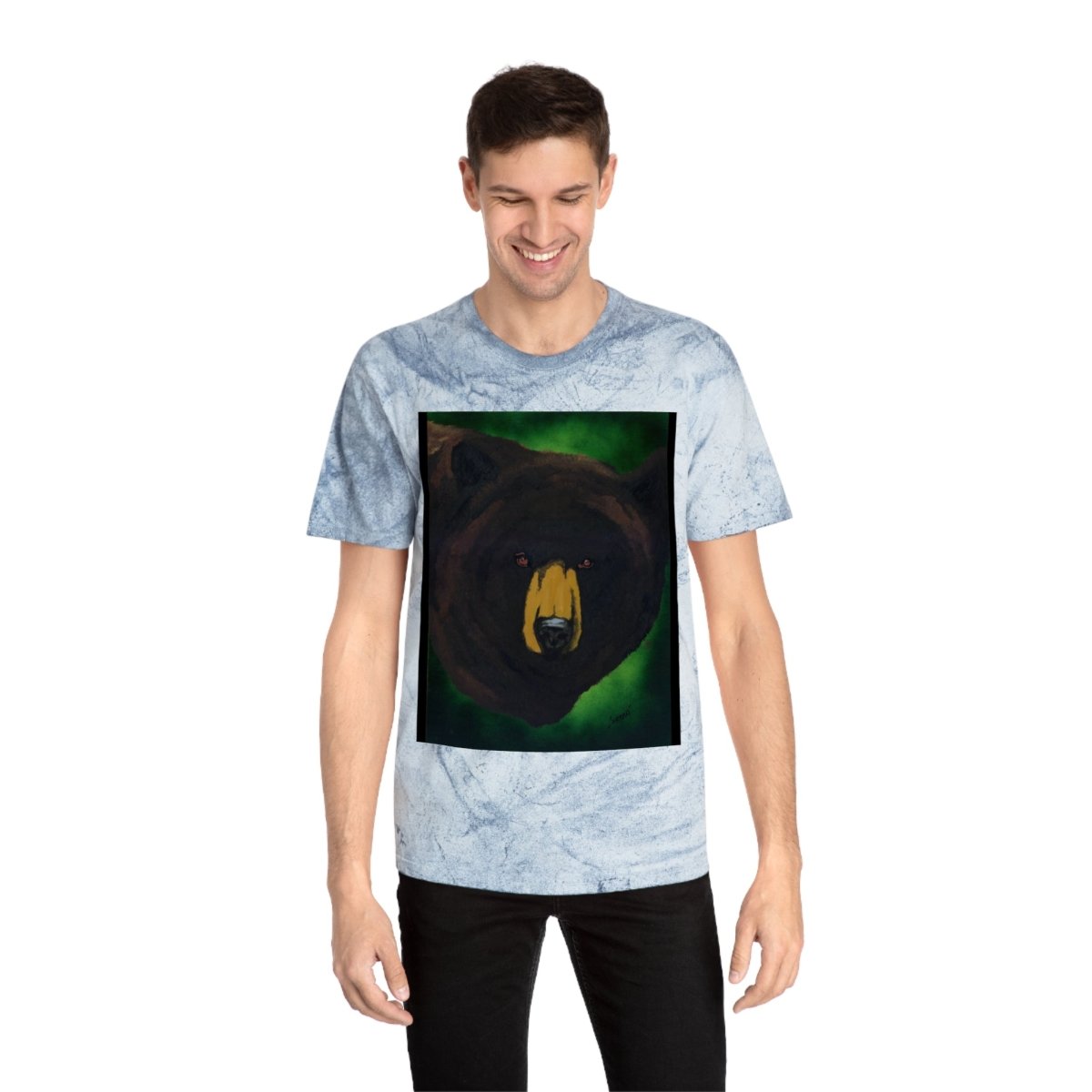 Brown Bear Unisex Color Blast T-Shirt – Nature - Inspired Art for Wildlife Lovers - Curran Artworks
