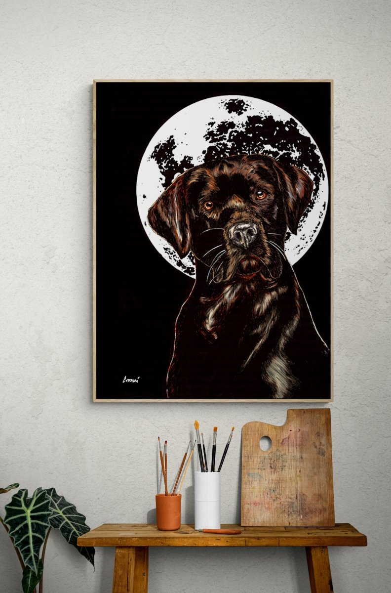 Chocolate Lab Digital Download - Curran Artworks