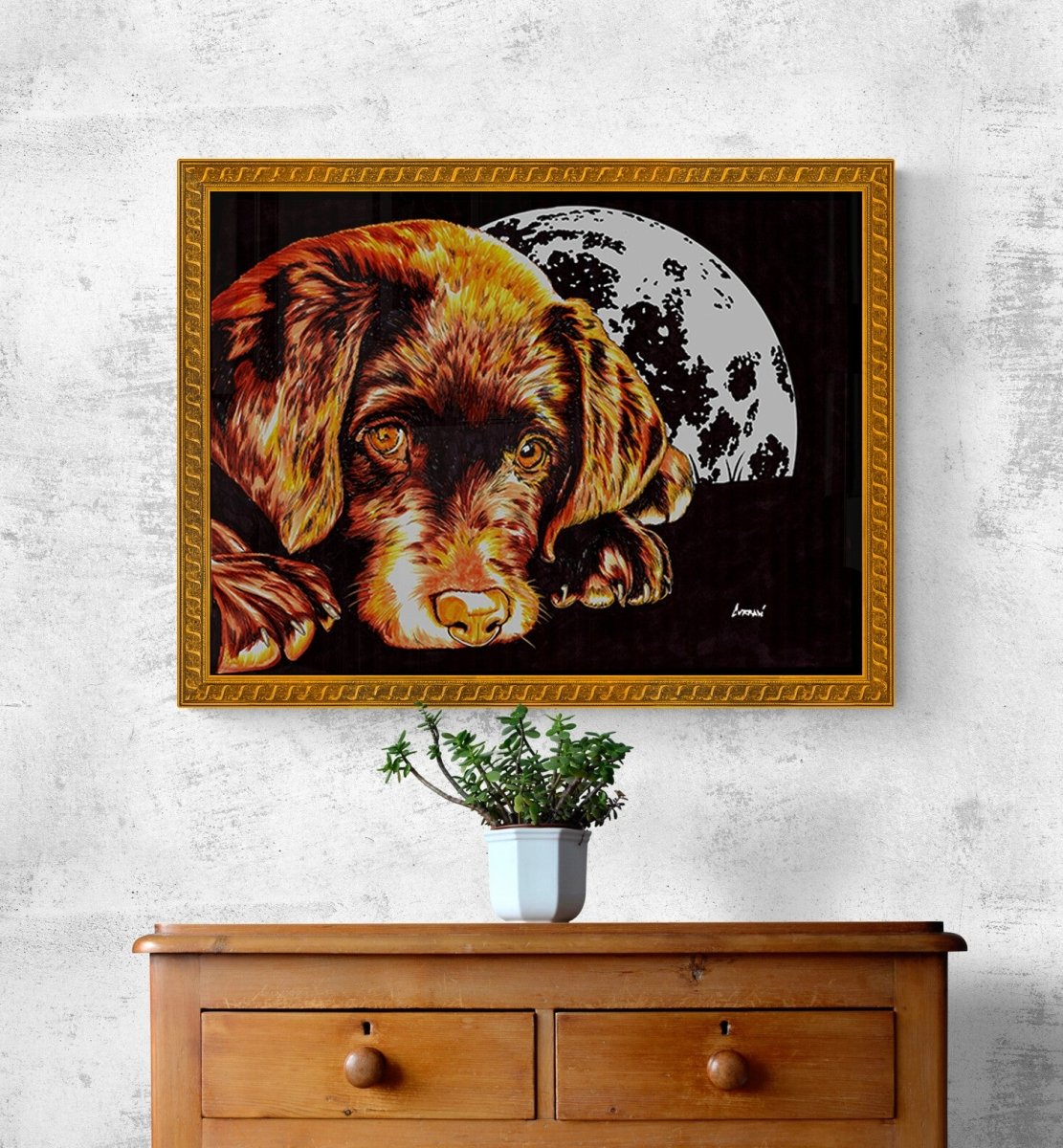 Chocolate Lab Puppy Digital Download - Curran Artworks