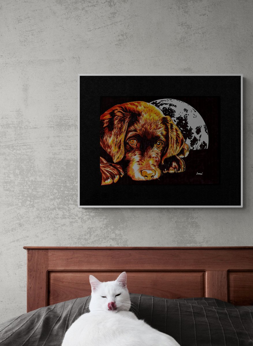 Chocolate Lab Puppy Digital Download - Curran Artworks