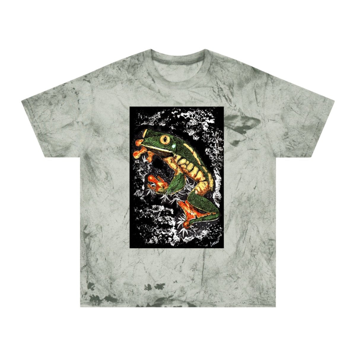 Color Blast Frog T-Shirt - Vibrant Nature - Inspired Unisex Tee - Curran Artworks