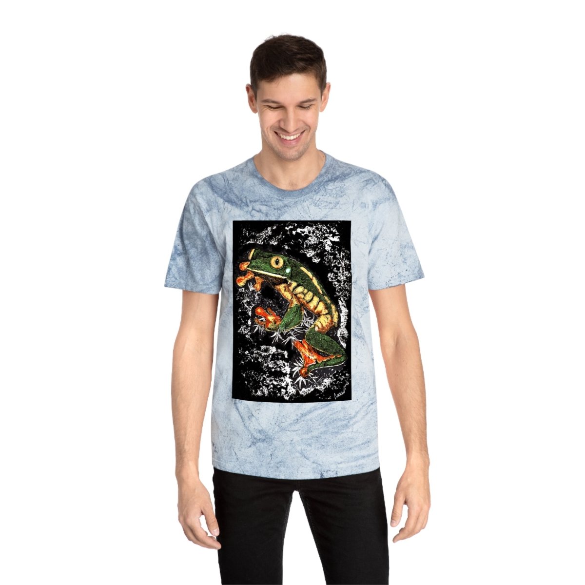 Color Blast Frog T-Shirt - Vibrant Nature - Inspired Unisex Tee - Curran Artworks