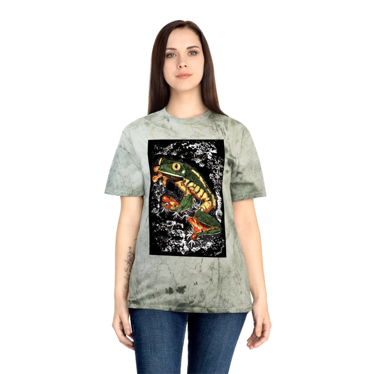 Color Blast Frog T-Shirt - Vibrant Nature - Inspired Unisex Tee - Curran Artworks