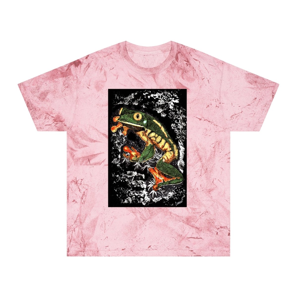 Color Blast Frog T-Shirt - Vibrant Nature - Inspired Unisex Tee - Curran Artworks