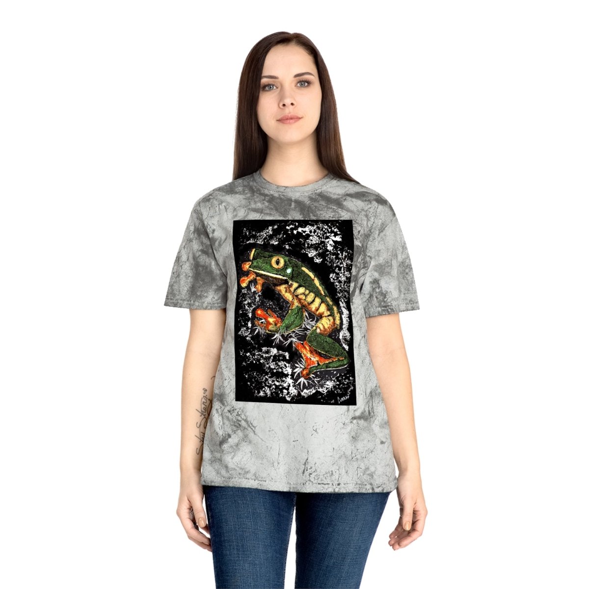 Color Blast Frog T-Shirt - Vibrant Nature - Inspired Unisex Tee - Curran Artworks
