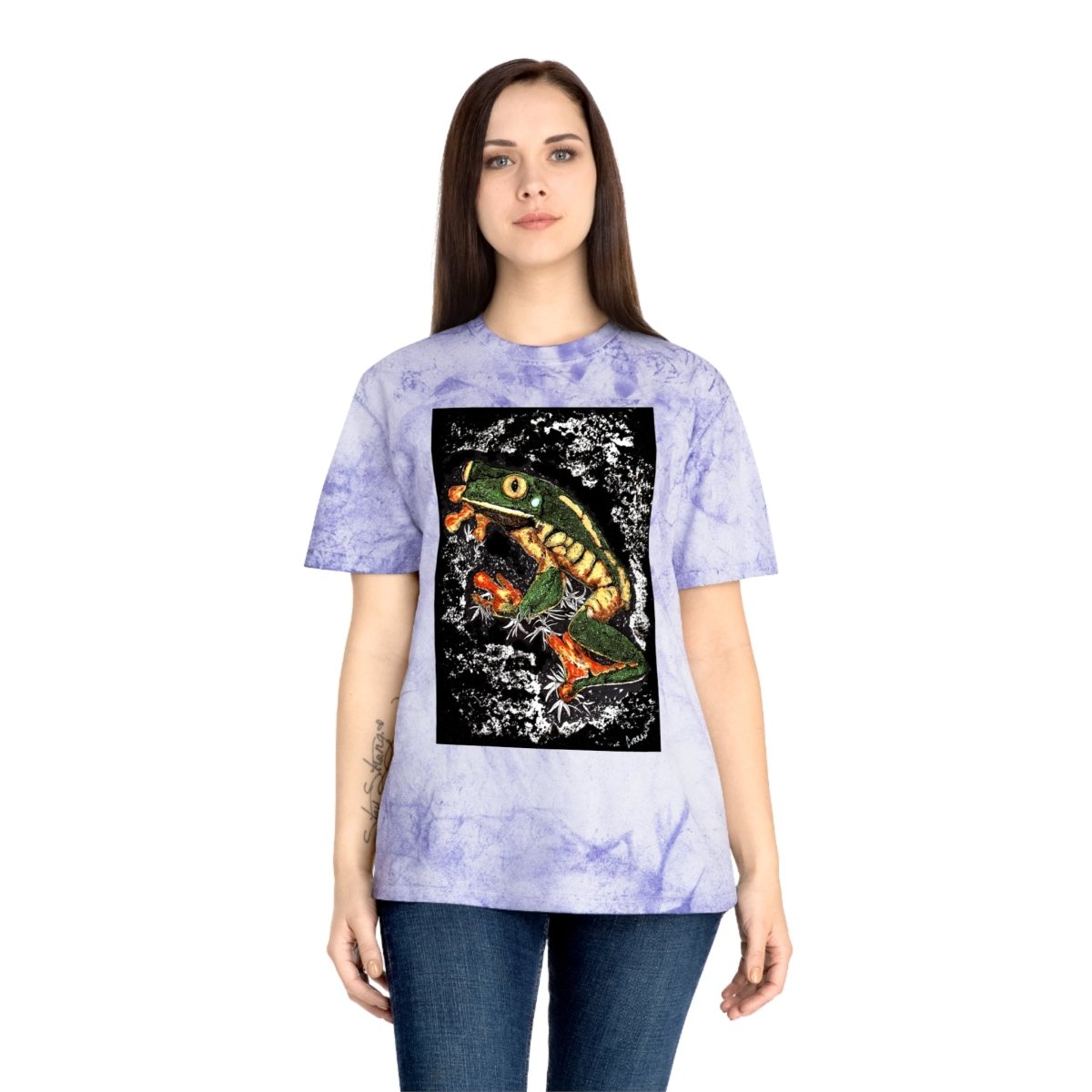 Color Blast Frog T-Shirt - Vibrant Nature - Inspired Unisex Tee - Curran Artworks