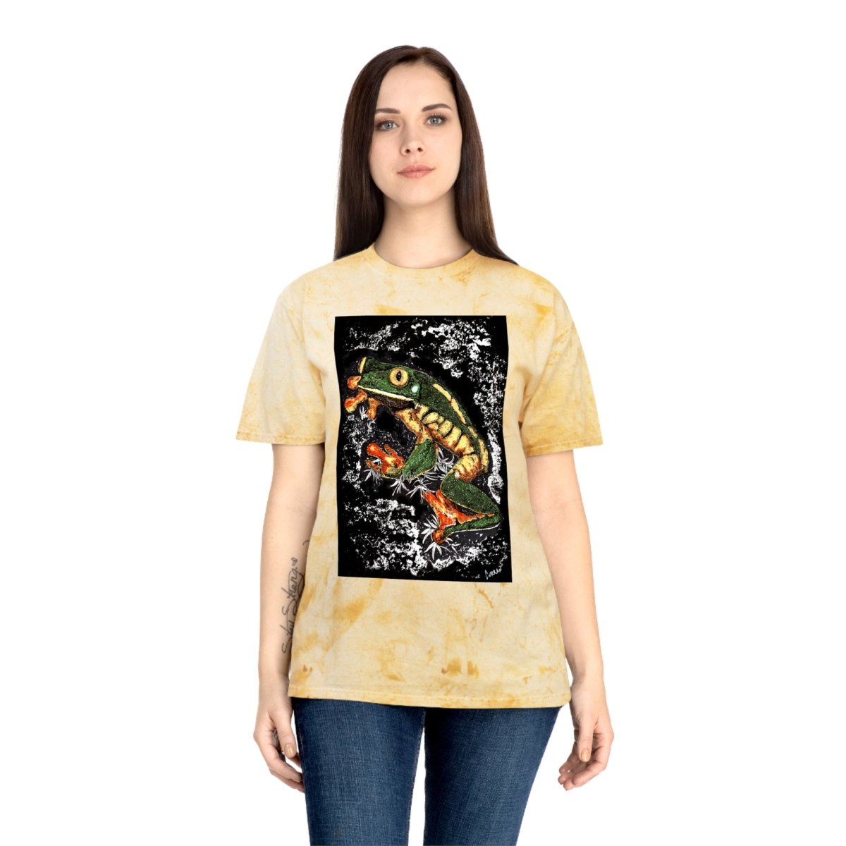 Color Blast Frog T-Shirt - Vibrant Nature - Inspired Unisex Tee - Curran Artworks