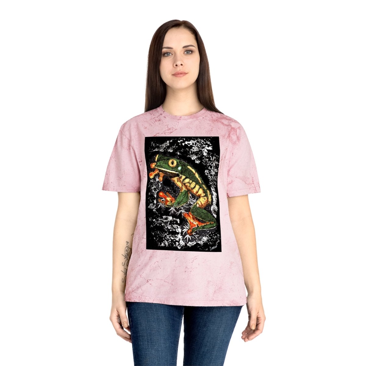 Color Blast Frog T-Shirt - Vibrant Nature - Inspired Unisex Tee - Curran Artworks