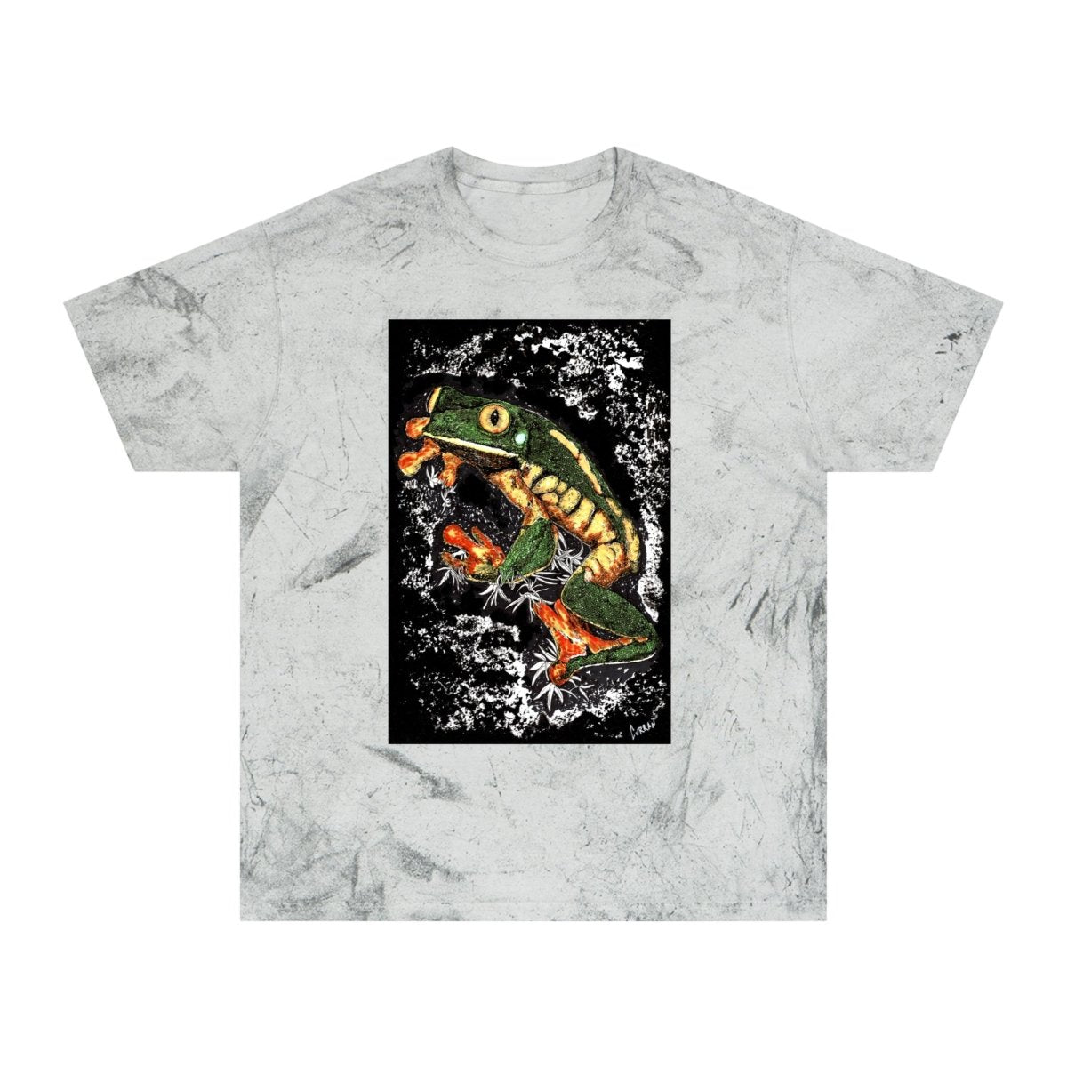 Color Blast Frog T-Shirt - Vibrant Nature - Inspired Unisex Tee - Curran Artworks