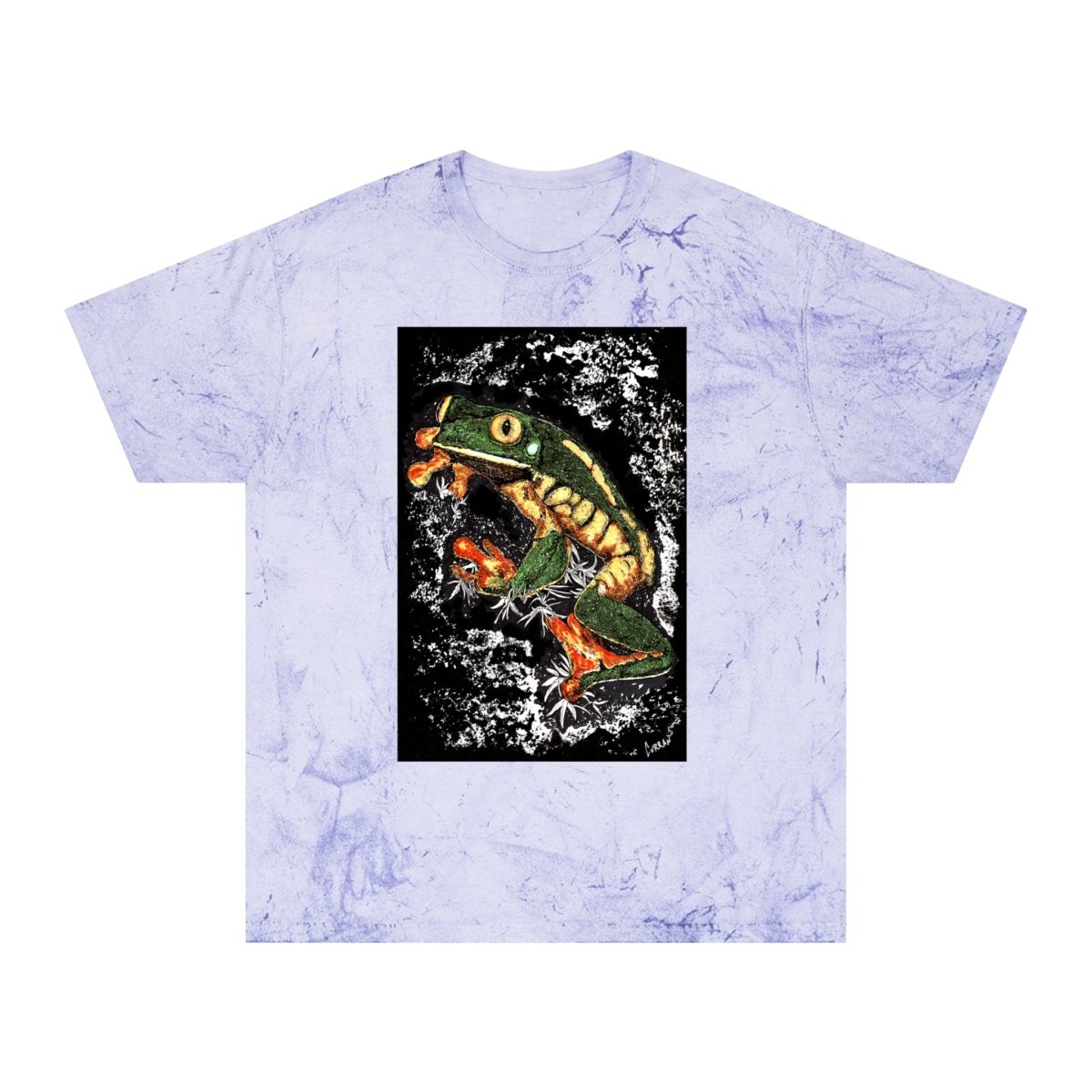 Color Blast Frog T-Shirt - Vibrant Nature - Inspired Unisex Tee - Curran Artworks