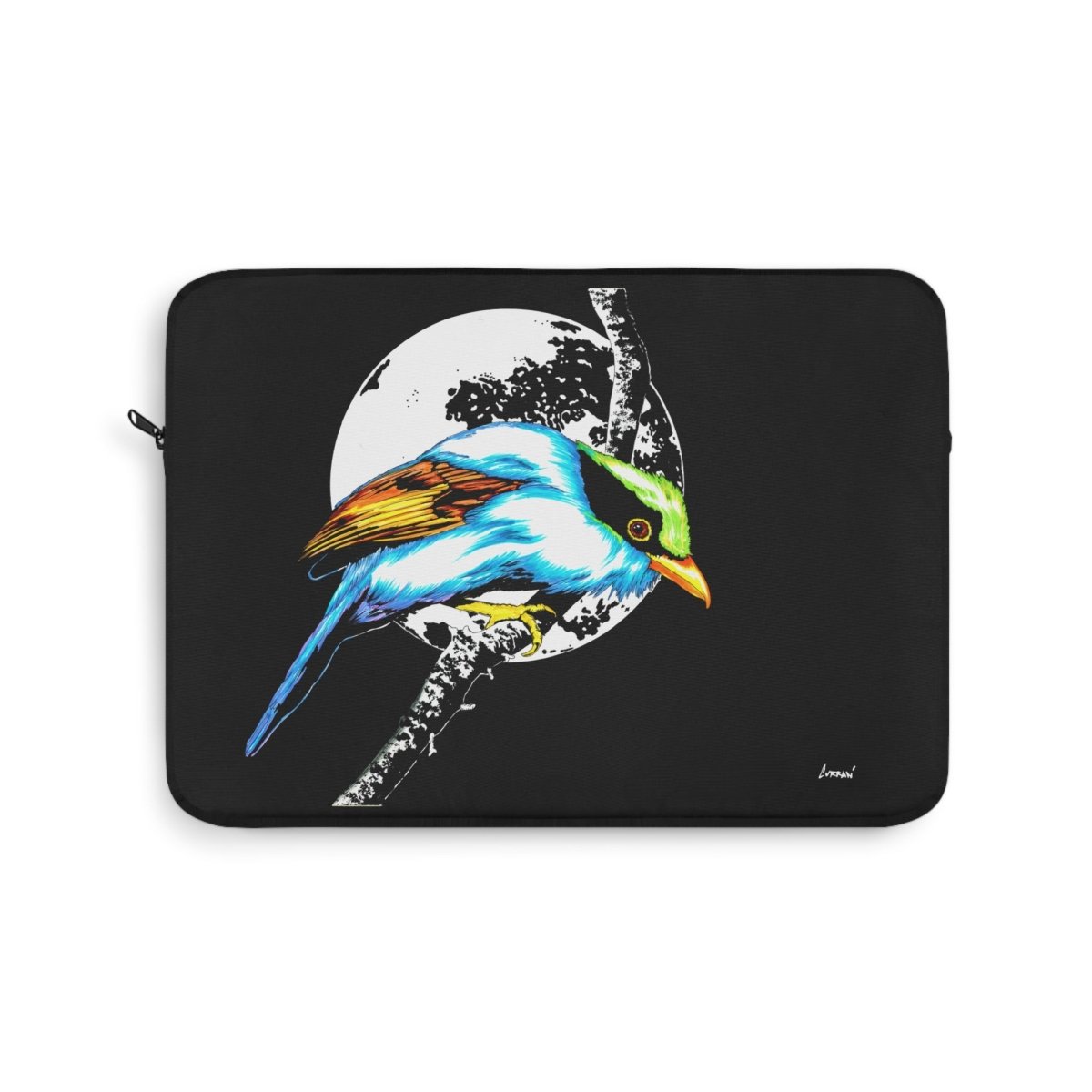 Colorful Bird Laptop Sleeve - Artistic Design for Nature Lovers - Curran Artworks