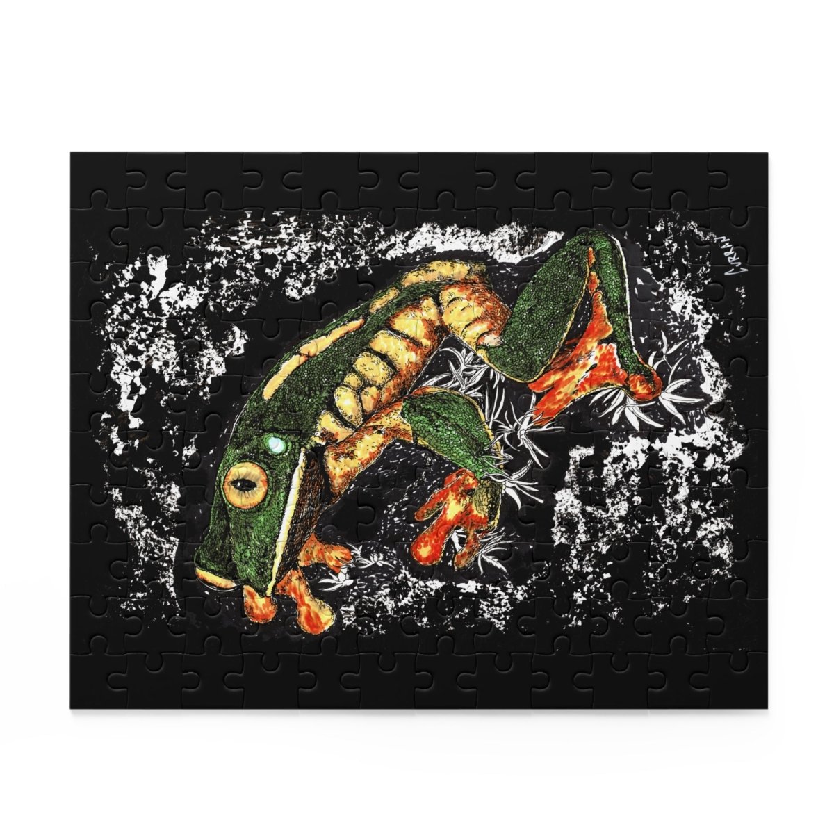 Colorful Frog Art Puzzle - Perfect for Nature Lovers - 120, 252, 500 Pieces - Curran Artworks