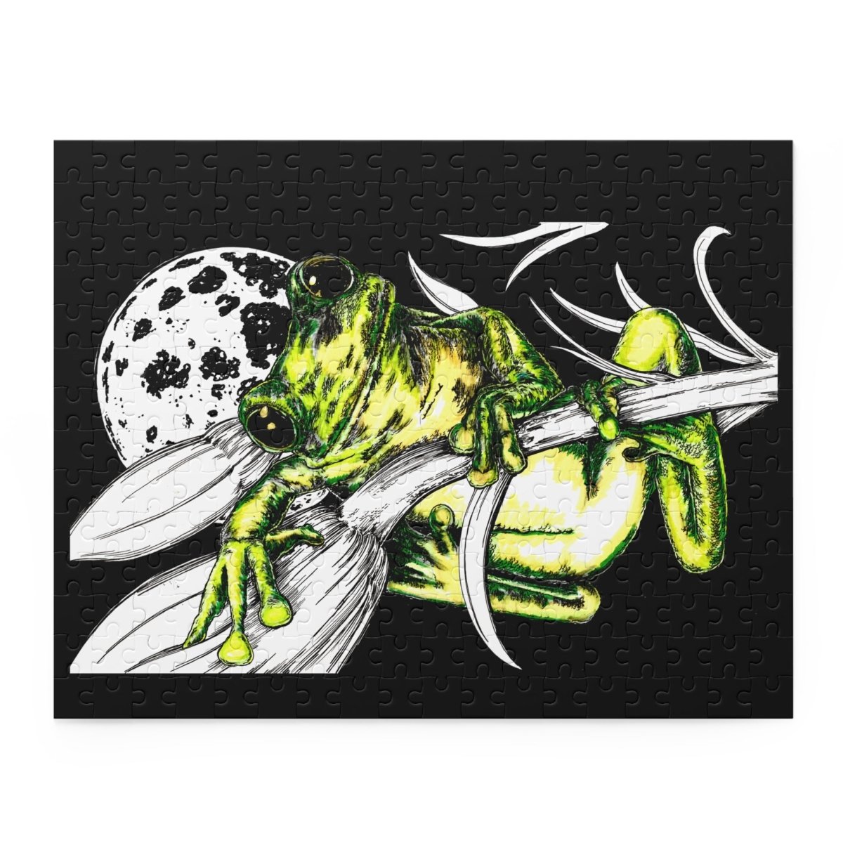 Colorful Frog Themed Puzzle - 500 - Piece Jigsaw for Nature Lovers - Curran Artworks