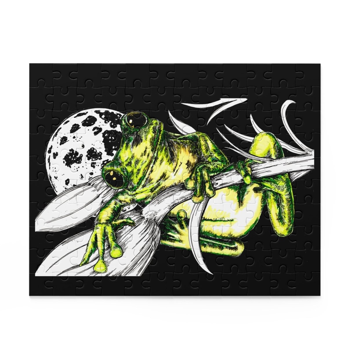 Colorful Frog Themed Puzzle - 500 - Piece Jigsaw for Nature Lovers - Curran Artworks