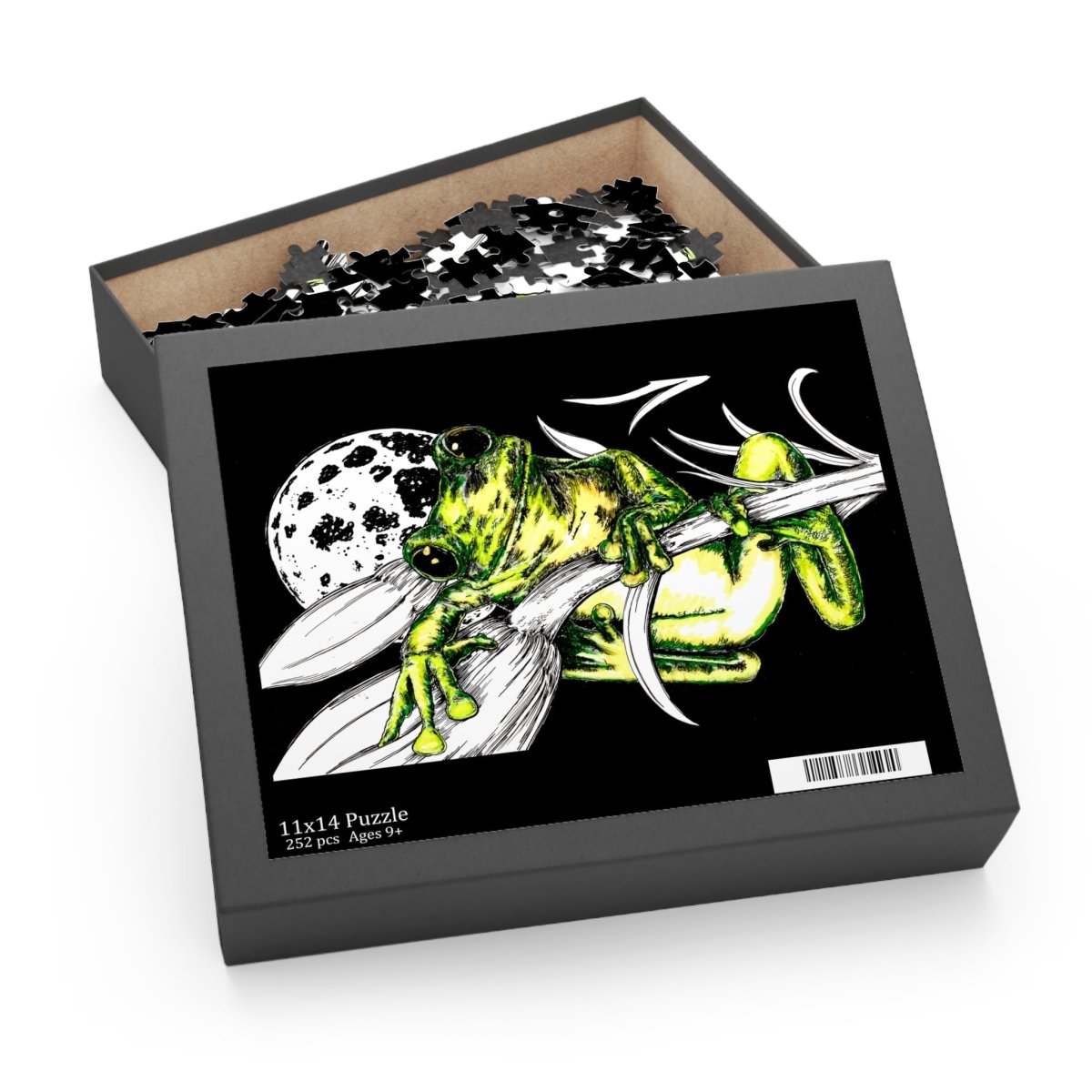 Colorful Frog Themed Puzzle - 500 - Piece Jigsaw for Nature Lovers - Curran Artworks