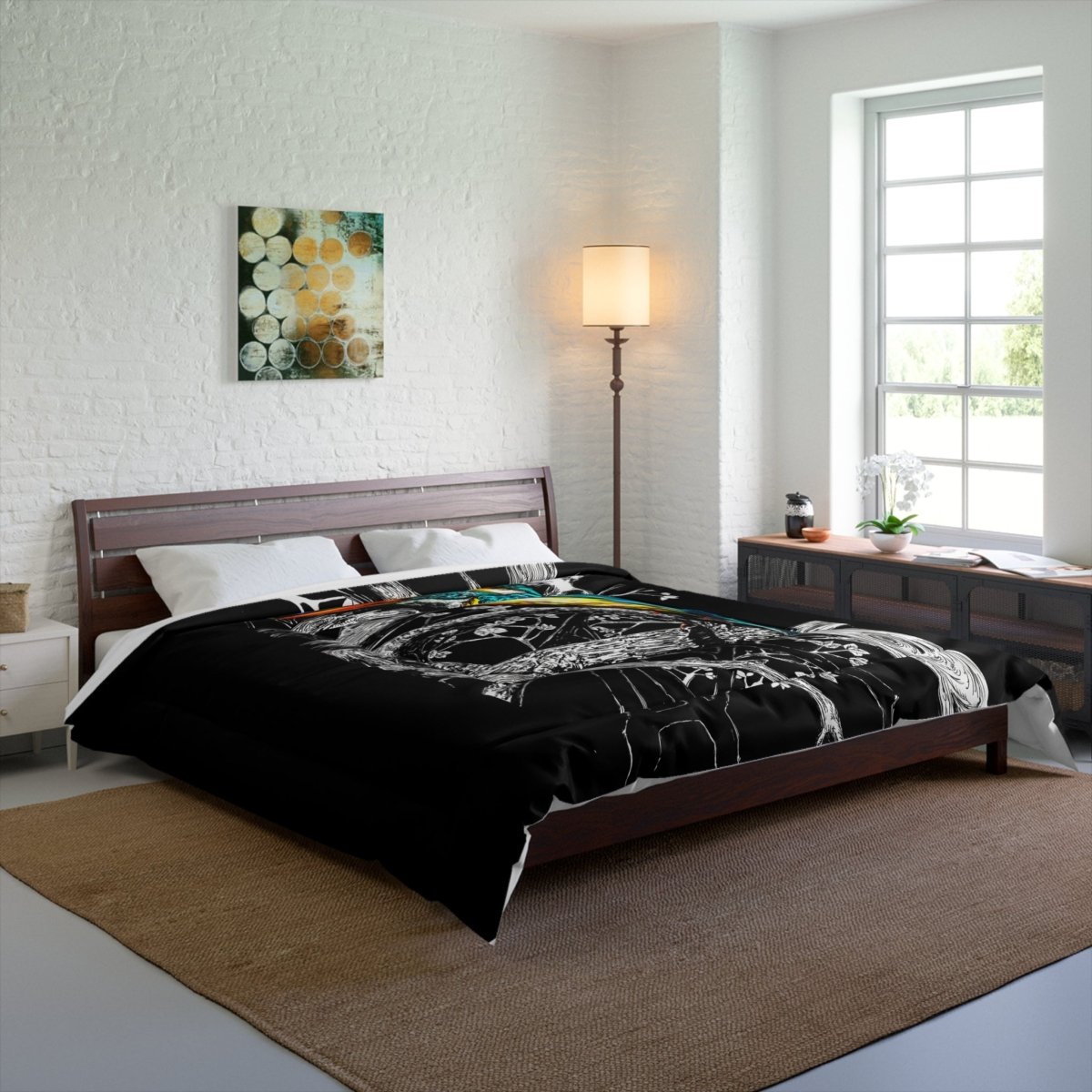 Colorful Kingfisher Comforter - Nature - Inspired Bedding for Bird Lovers - Curran Artworks