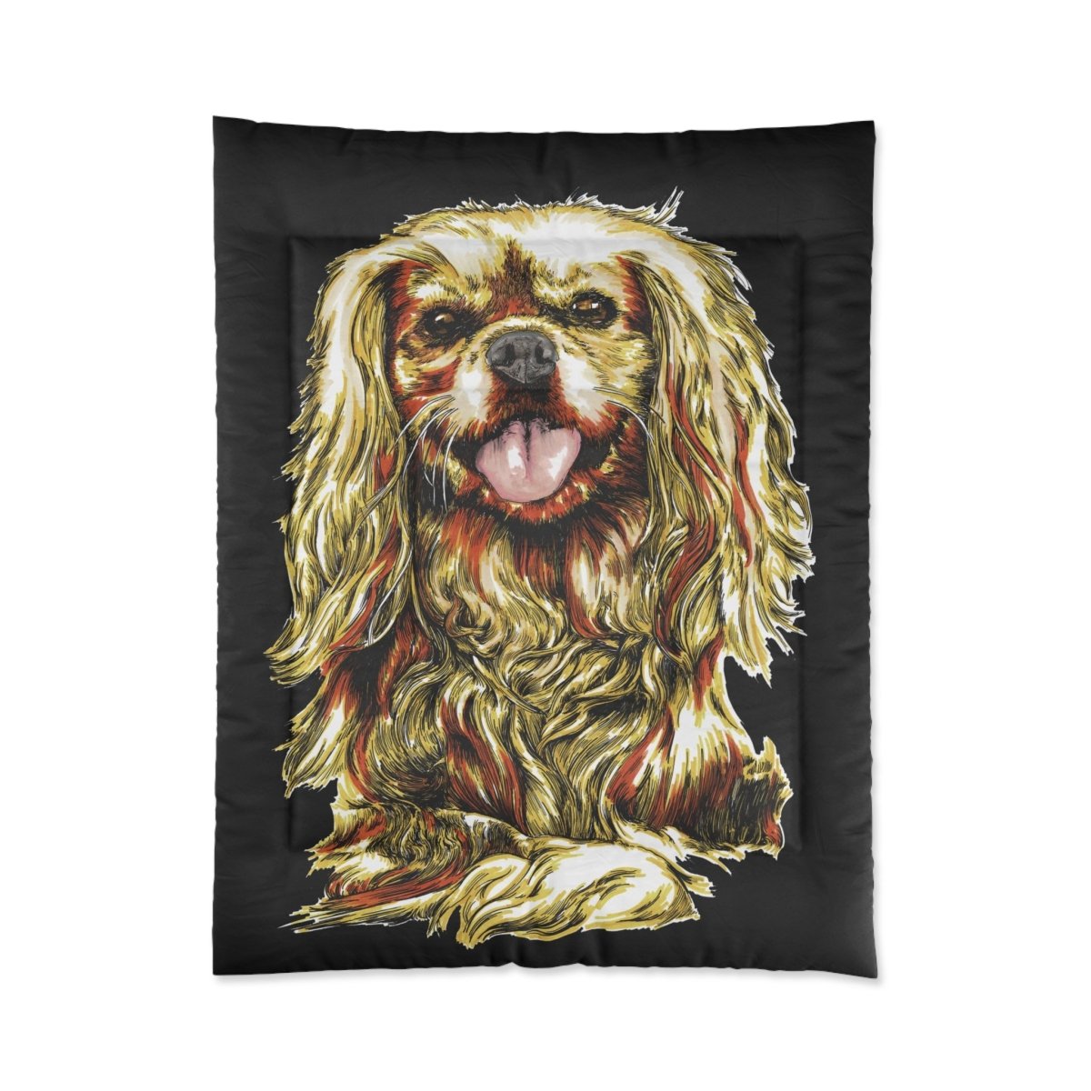 Cozy Dog Lover Comforter - Artistic Pet Blanket for Home Decor - Curran Artworks