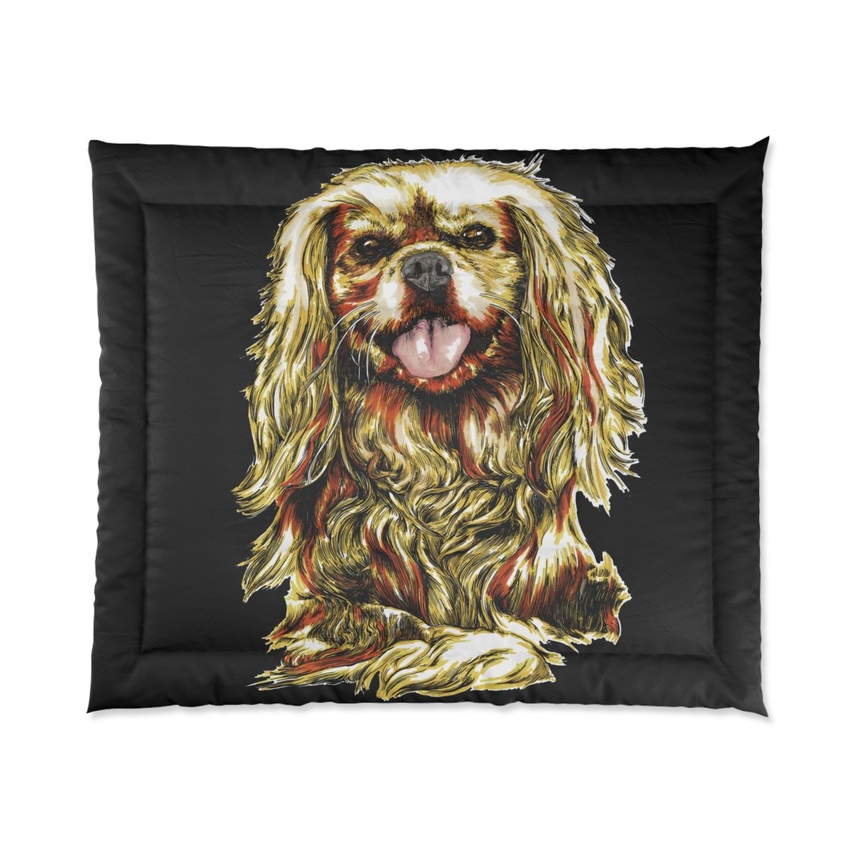 Cozy Dog Lover Comforter - Artistic Pet Blanket for Home Decor - Curran Artworks