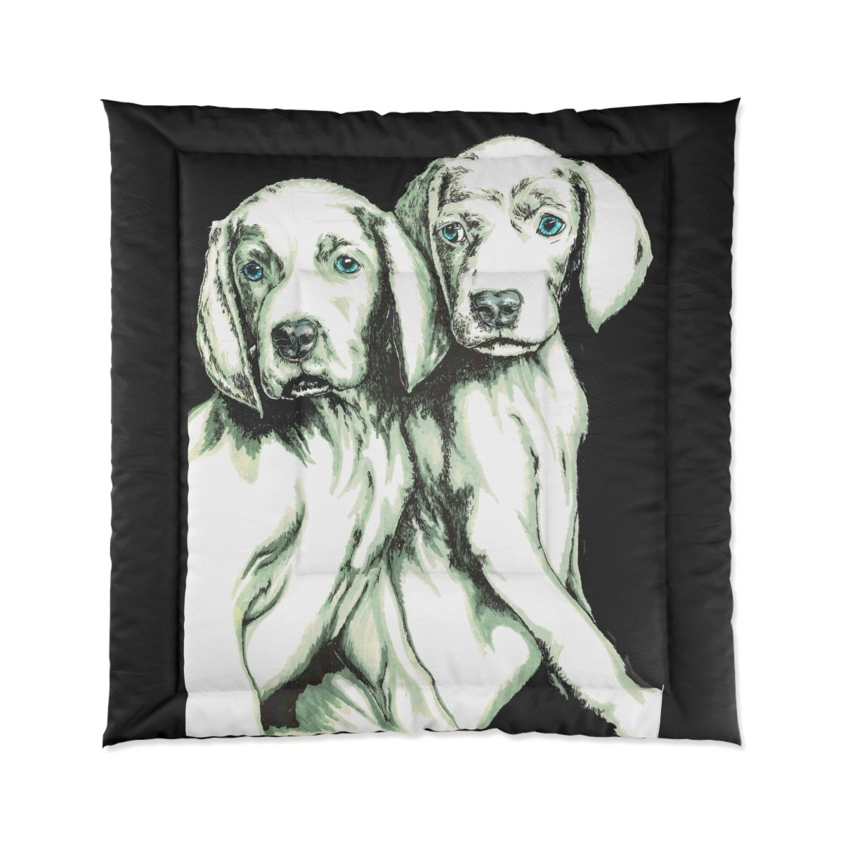 Cozy Dog Lovers Comforter - Twin Pet Blanket with Adorable Puppy Design - Curran Artworks