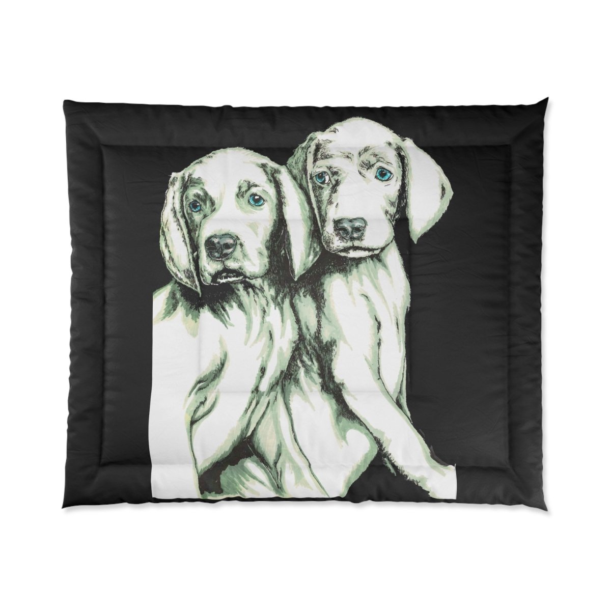 Cozy Dog Lovers Comforter - Twin Pet Blanket with Adorable Puppy Design - Curran Artworks