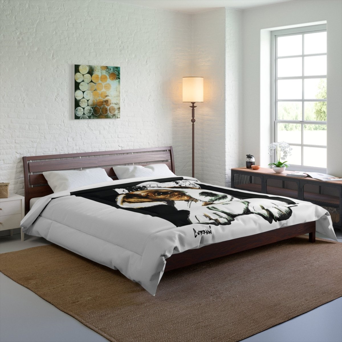 Cozy Dog Print Comforter - Perfect for Pet Lovers & Animal Enthusiasts - Curran Artworks