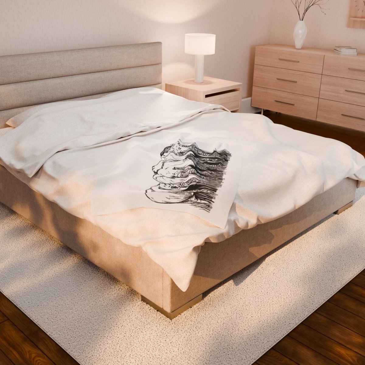Cozy Elephant Velveteen Plush Blanket - Perfect for Home Decor and Gifting - Curran Artworks