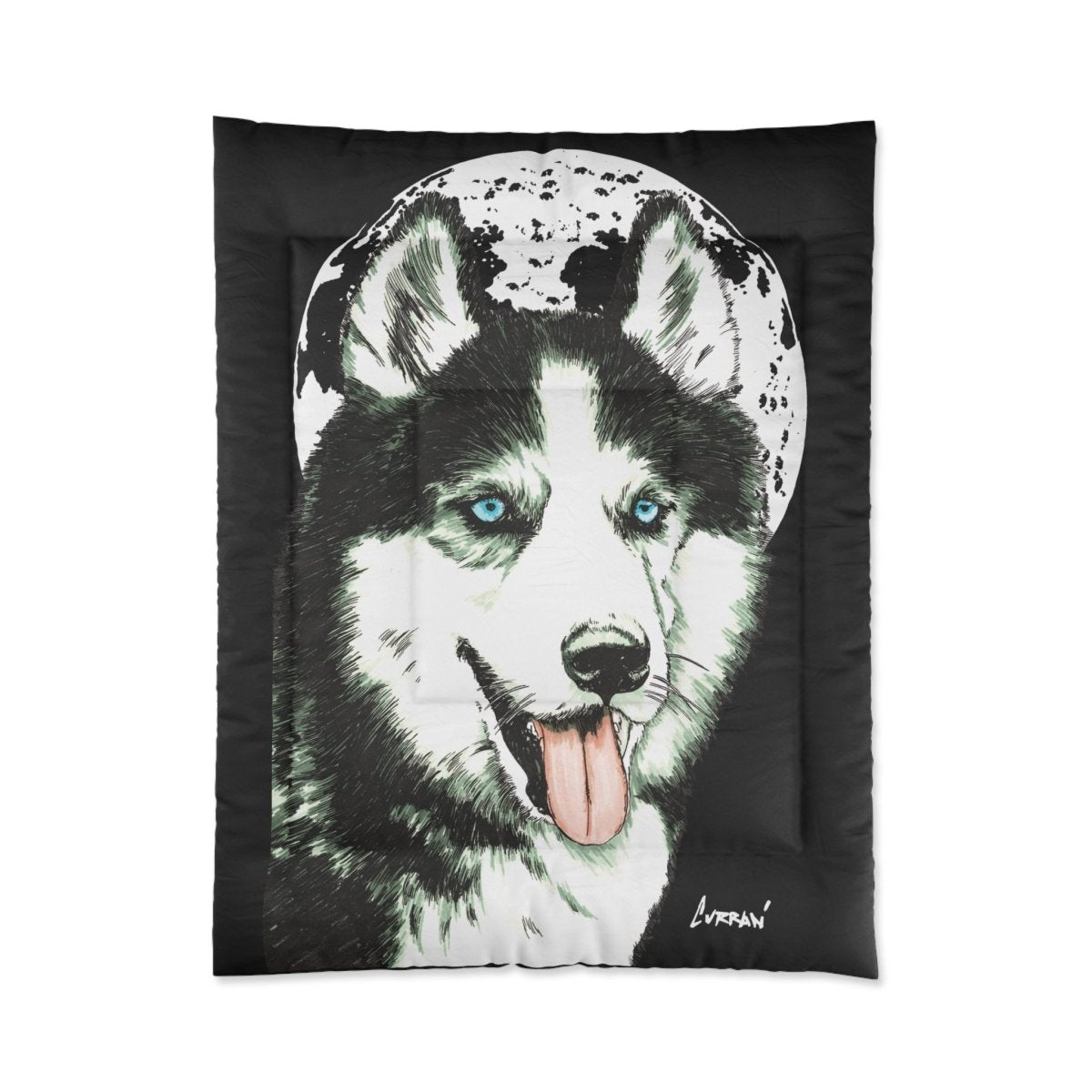 Cozy Husky Comforter - Stylish Dog - Themed Bedding for Pet Lovers - Curran Artworks