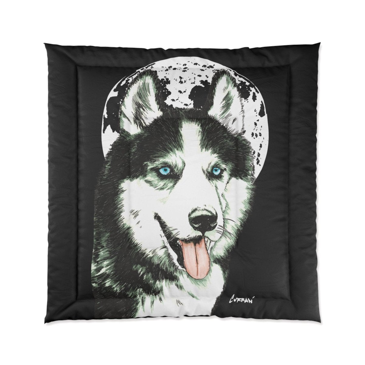 Cozy Husky Comforter - Stylish Dog - Themed Bedding for Pet Lovers - Curran Artworks