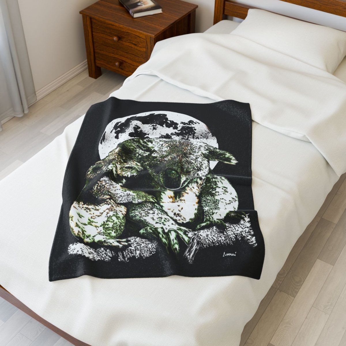 Cozy Koala Velveteen Plush Blanket - Perfect for Comfort & Wildlife Lovers - Curran Artworks