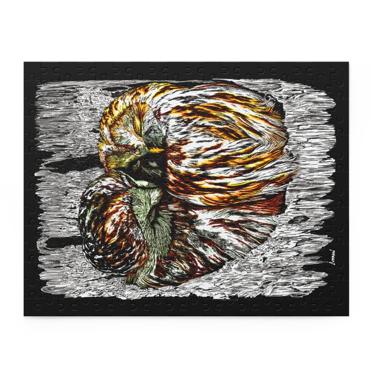 Cozy Owls Puzzle - 500 Pieces for Nature Lovers - Curran Artworks