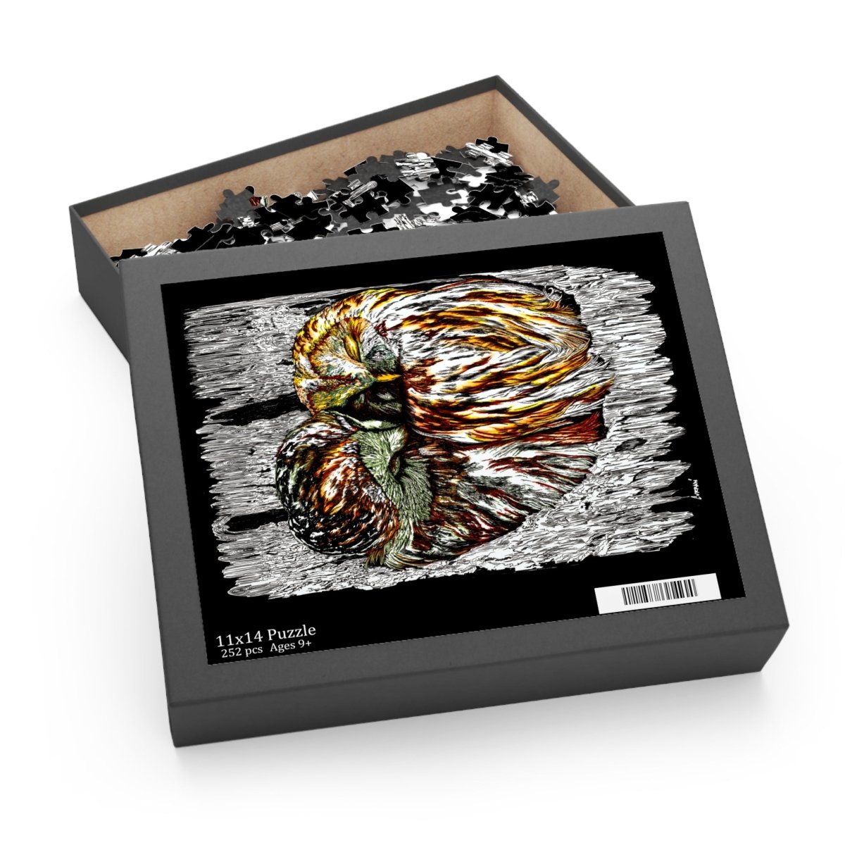 Cozy Owls Puzzle - 500 Pieces for Nature Lovers - Curran Artworks