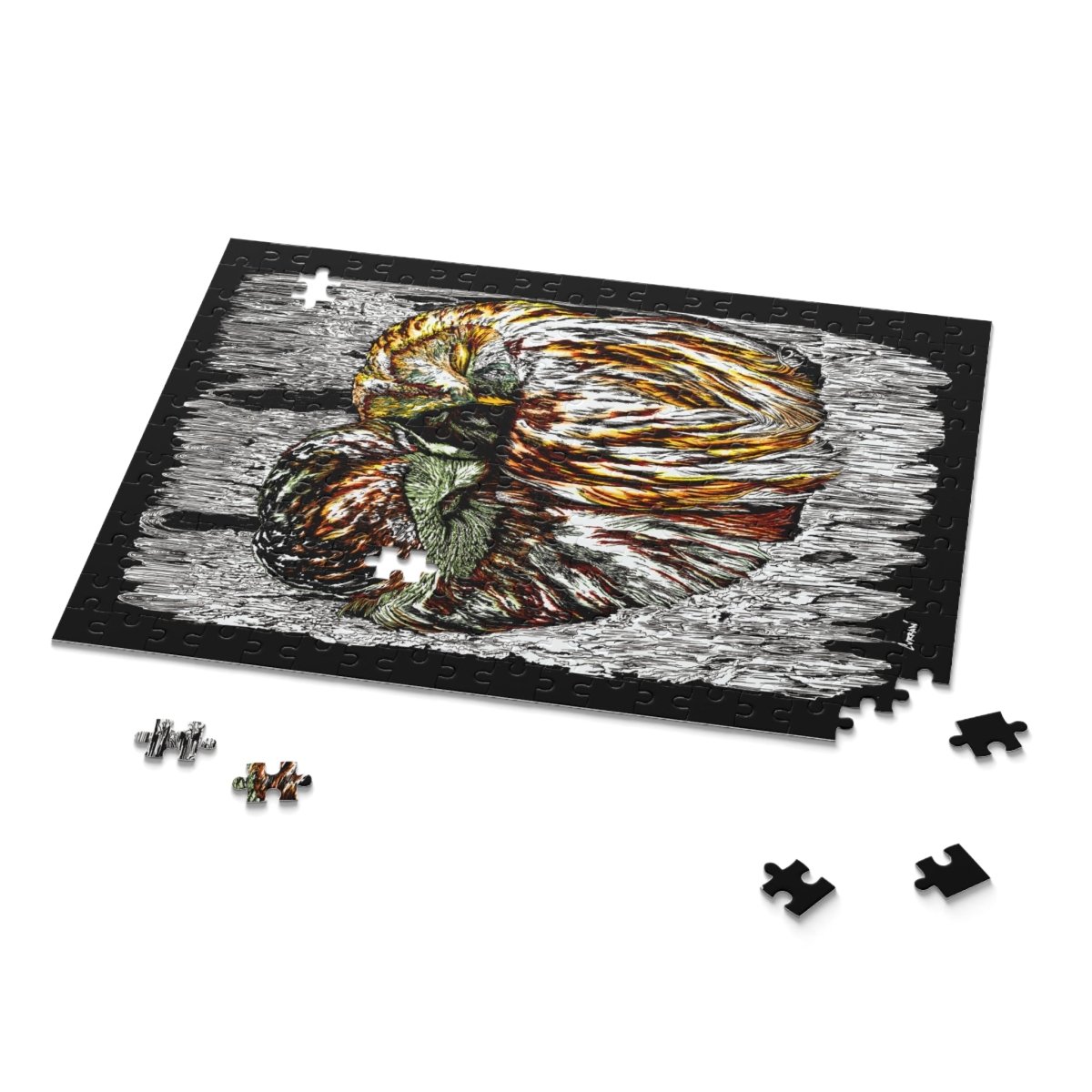 Cozy Owls Puzzle - 500 Pieces for Nature Lovers - Curran Artworks