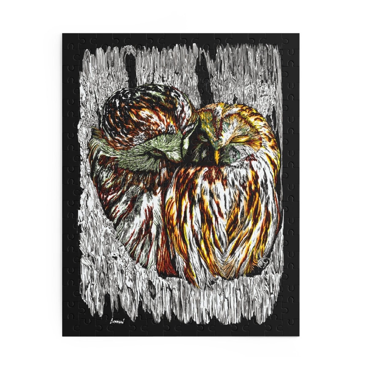 Cozy Owls Puzzle - 500 Pieces for Nature Lovers - Curran Artworks