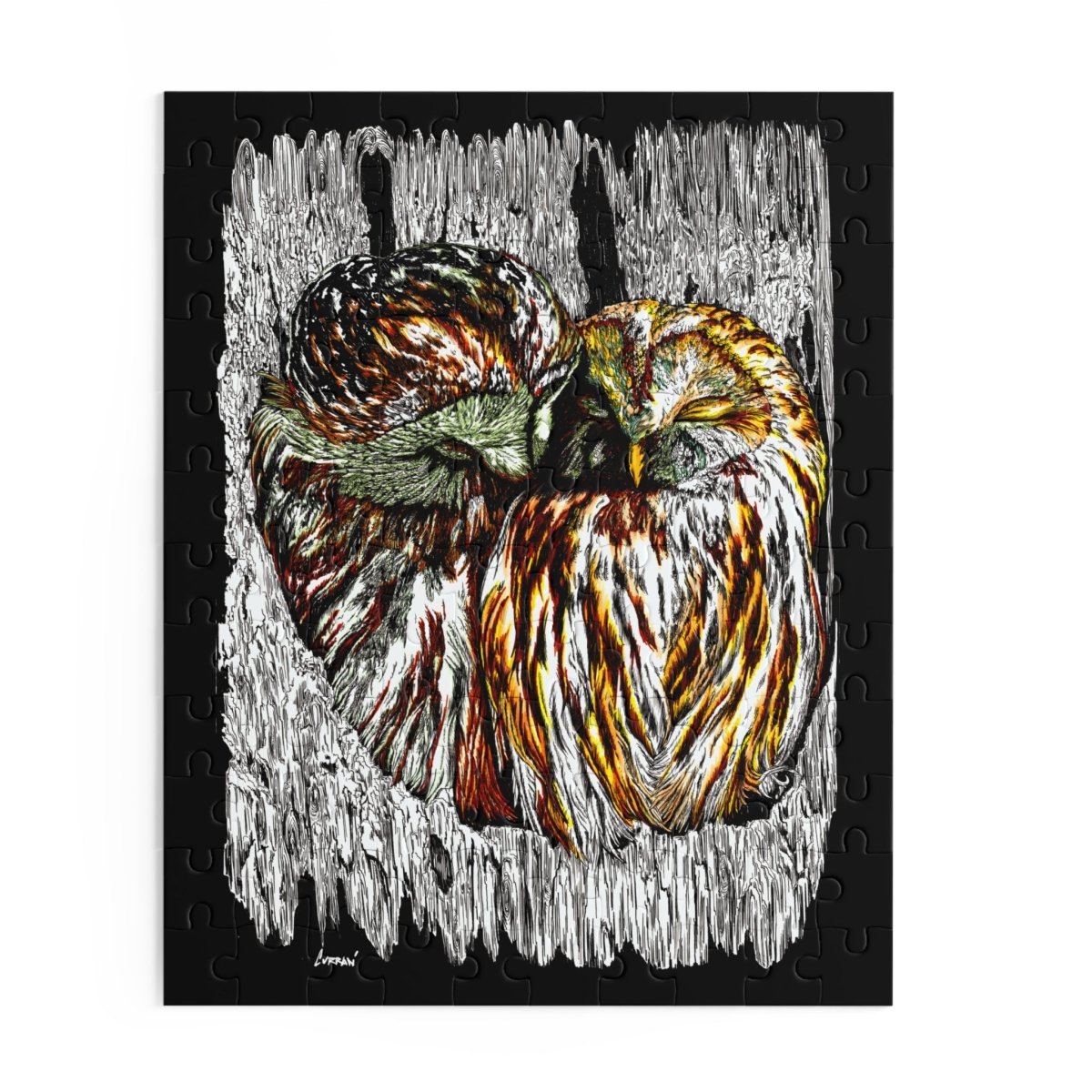 Cozy Owls Puzzle - 500 Pieces for Nature Lovers - Curran Artworks