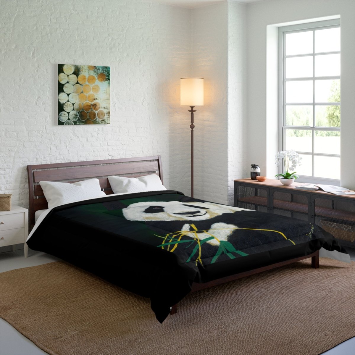Cozy Panda Comforter - Soft & Stylish Bedding for Animal Lovers - Curran Artworks