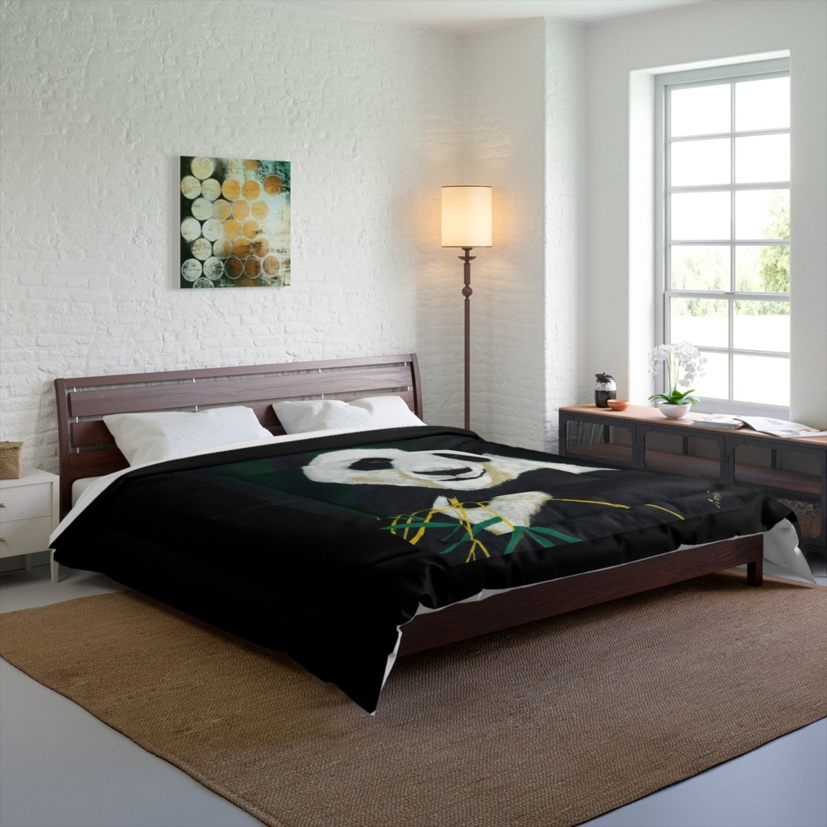 Cozy Panda Comforter - Soft & Stylish Bedding for Animal Lovers - Curran Artworks