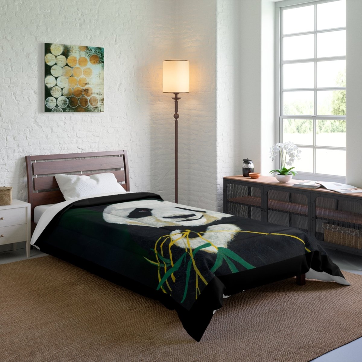 Cozy Panda Comforter - Soft & Stylish Bedding for Animal Lovers - Curran Artworks