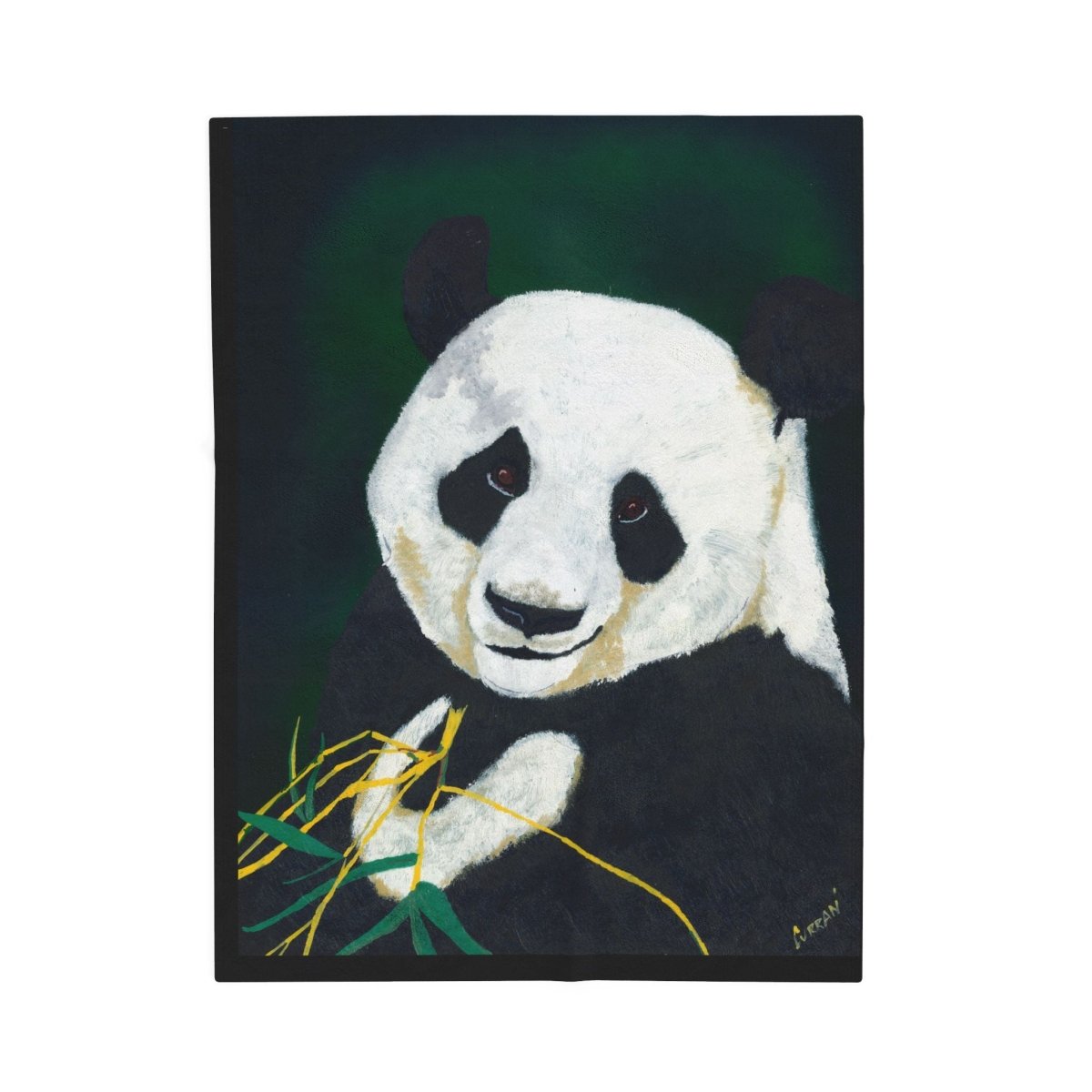 Cozy Panda Velveteen Plush Blanket - Perfect for Animal Lovers - Curran Artworks