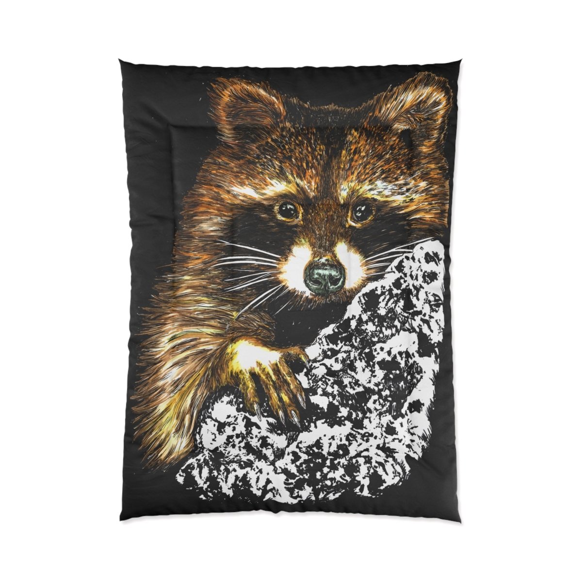 Cozy Raccoon Comforter | Wildlife - Inspired Bedding for Animal Lovers - Curran Artworks