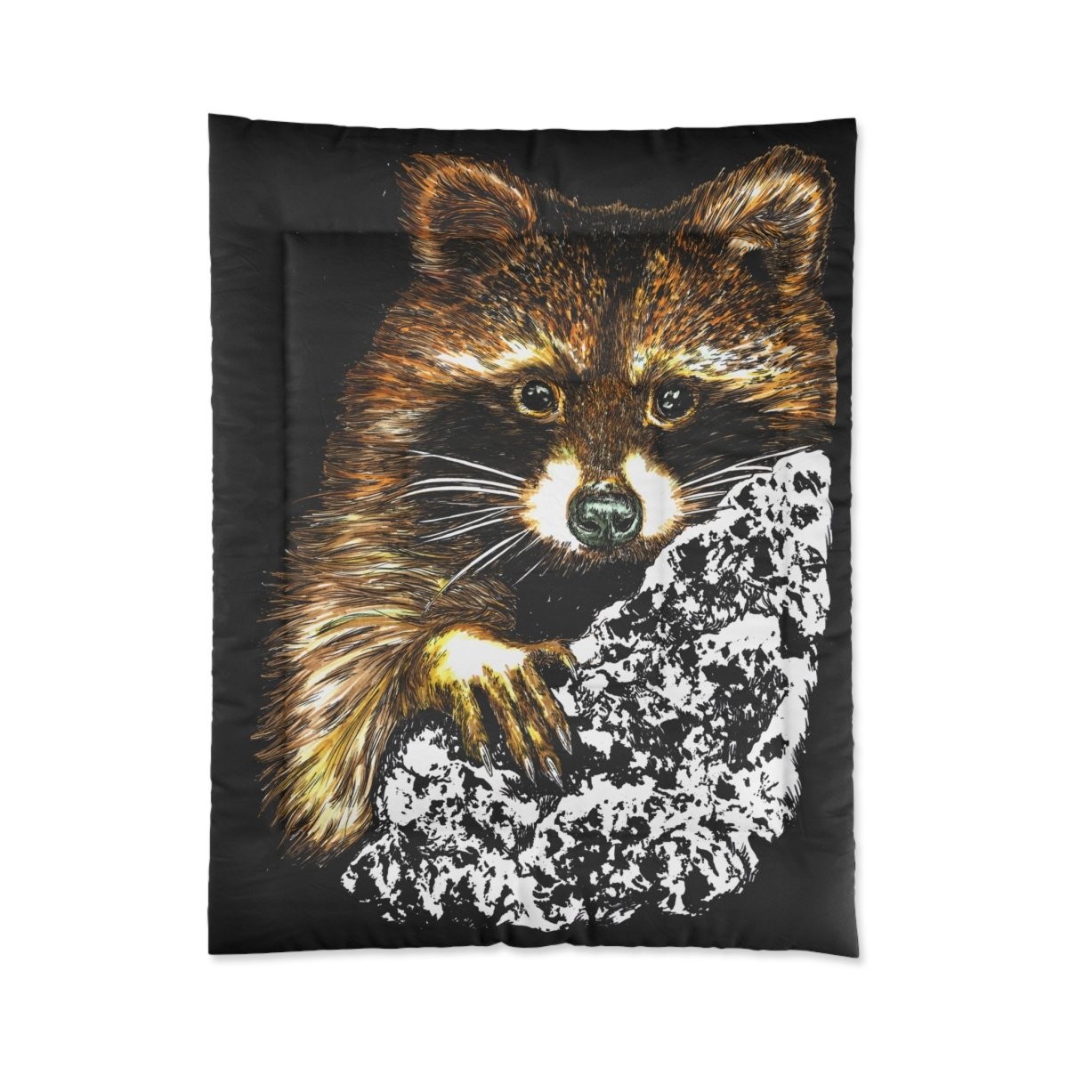 Cozy Raccoon Comforter | Wildlife - Inspired Bedding for Animal Lovers - Curran Artworks