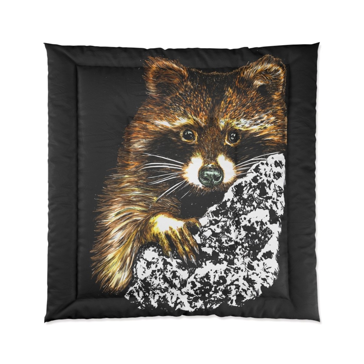 Cozy Raccoon Comforter | Wildlife - Inspired Bedding for Animal Lovers - Curran Artworks