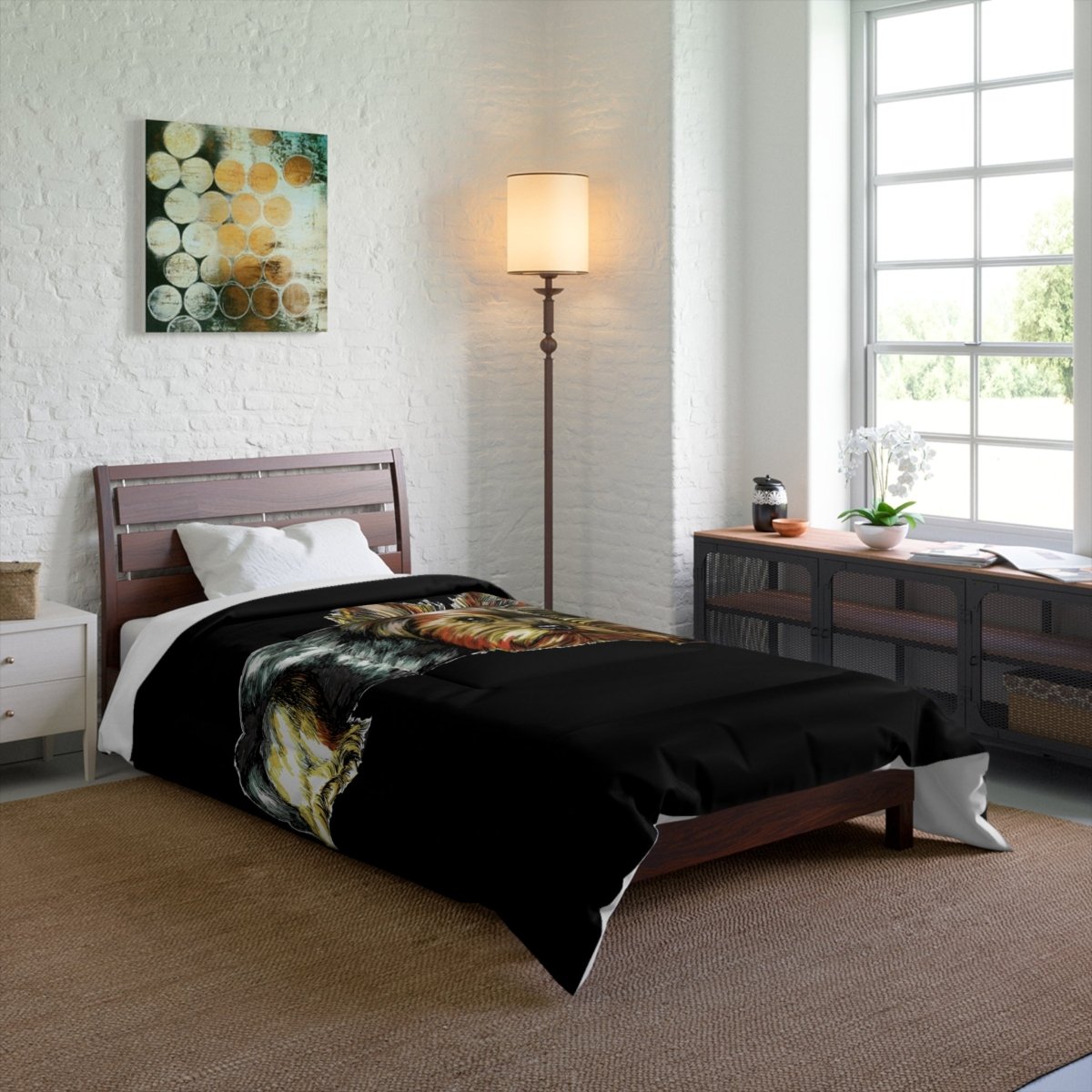 Cozy Yorkie Comforter - Perfect for Dog Lovers & Home Decor - Curran Artworks