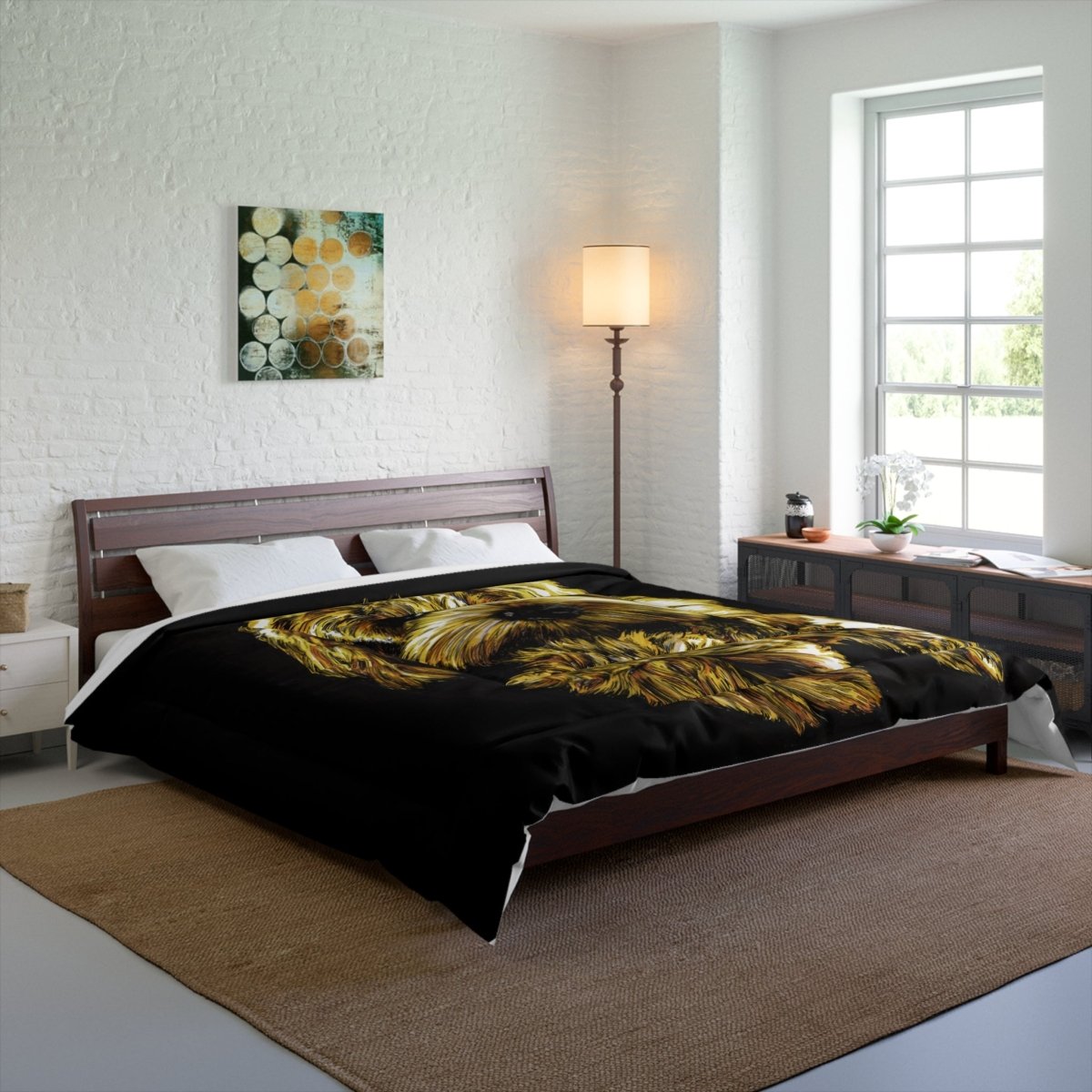 Custom Dog Comforter - Cozy Bedding for Pet Lovers - Curran Artworks
