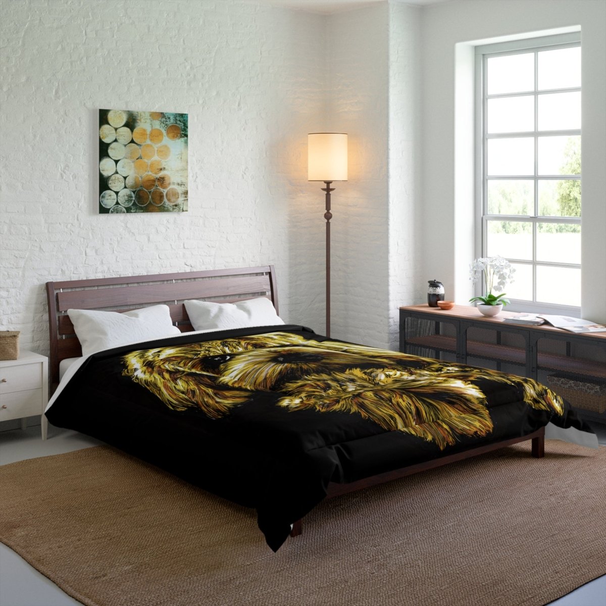 Custom Dog Comforter - Cozy Bedding for Pet Lovers - Curran Artworks