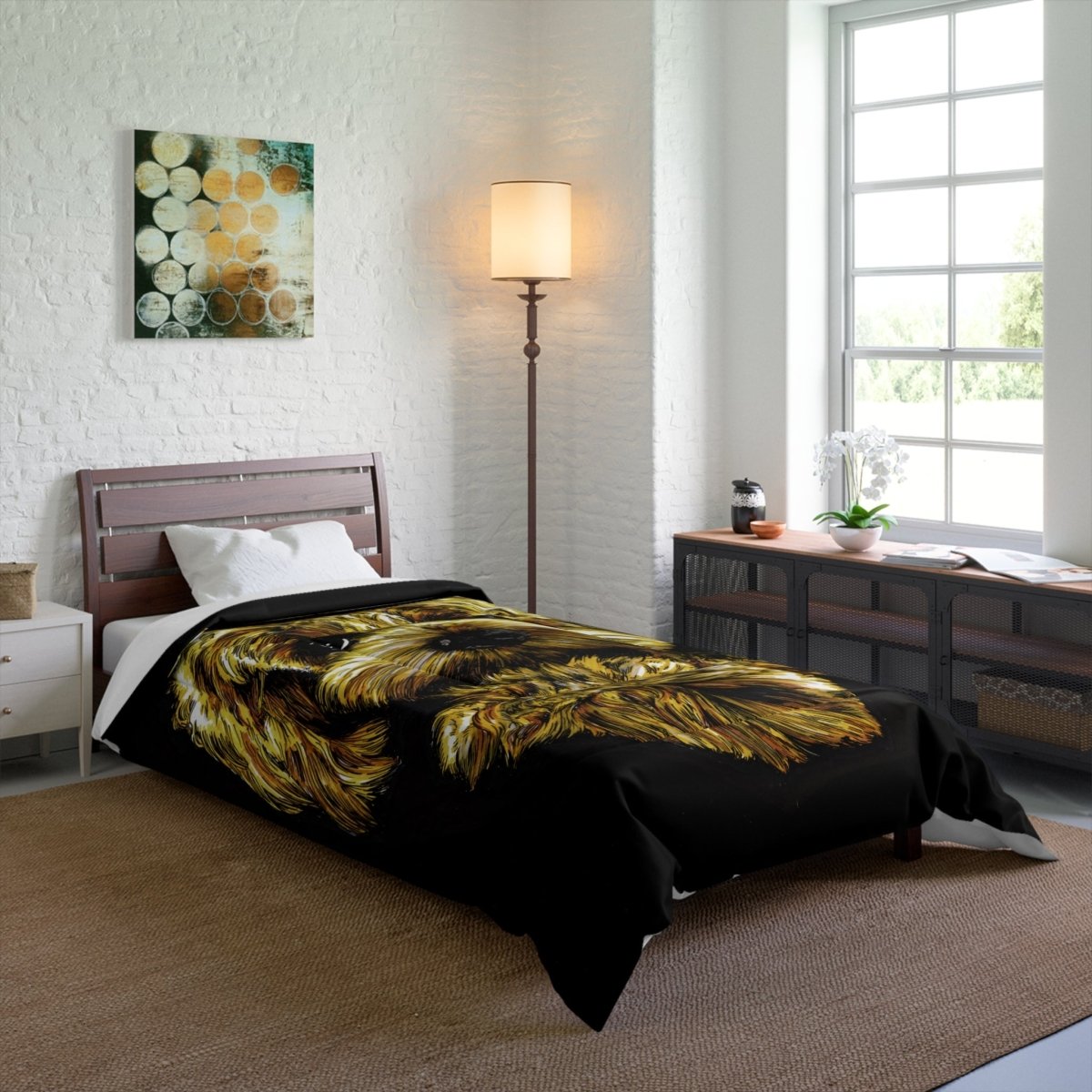Custom Dog Comforter - Cozy Bedding for Pet Lovers - Curran Artworks