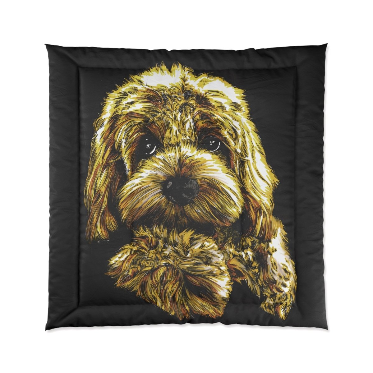 Custom Dog Comforter - Cozy Bedding for Pet Lovers - Curran Artworks