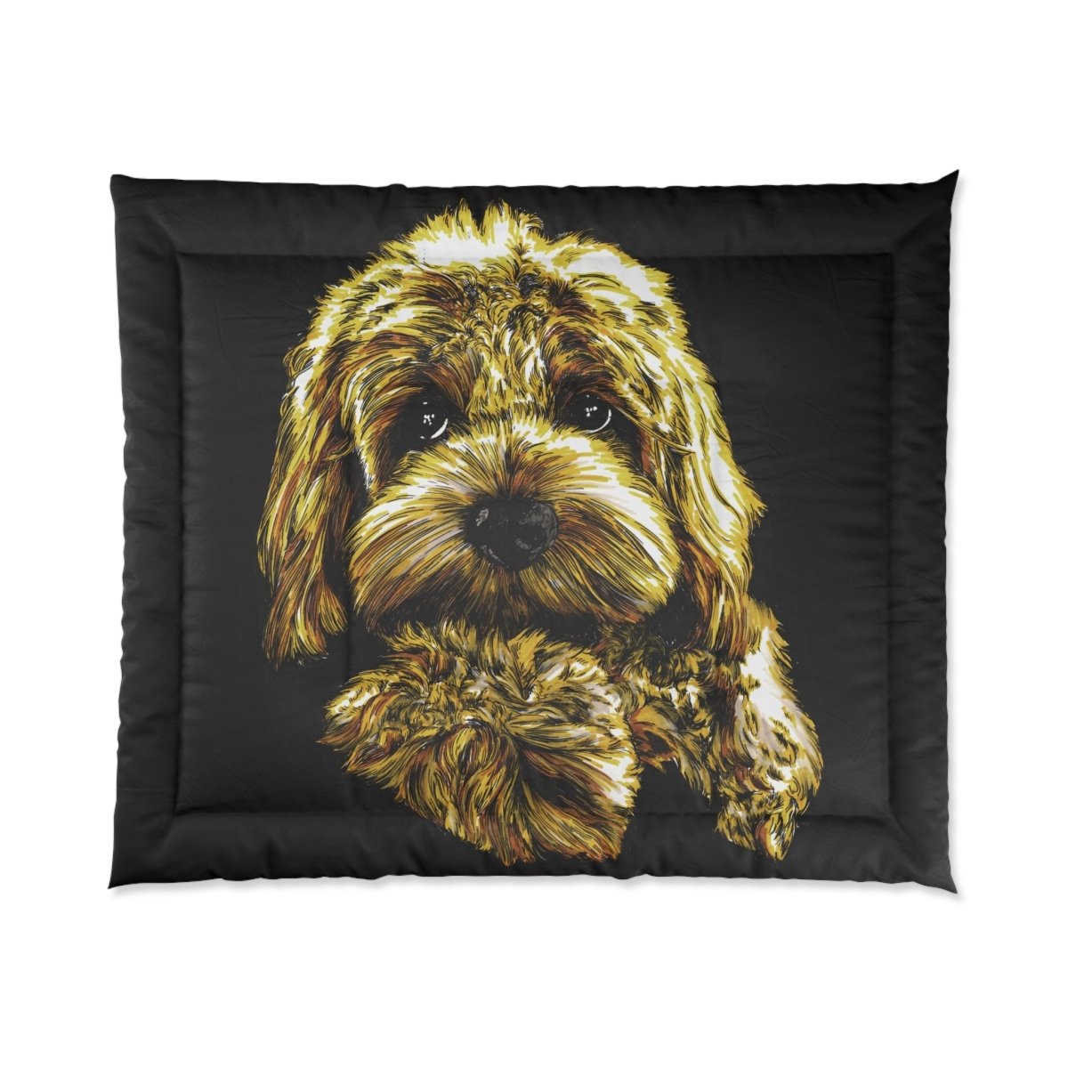 Custom Dog Comforter - Cozy Bedding for Pet Lovers - Curran Artworks